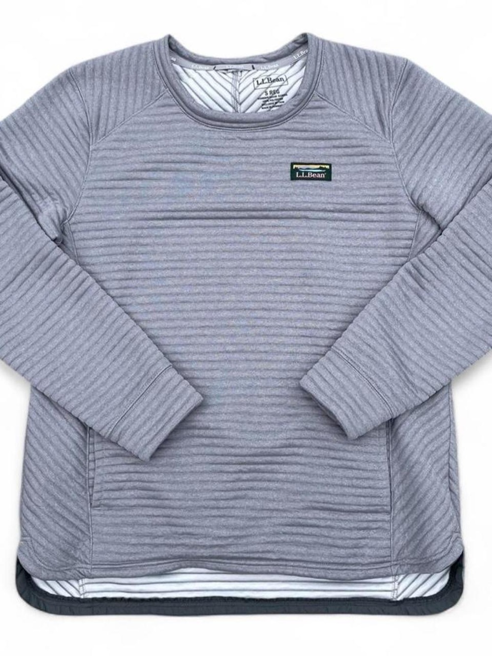 L.L. Bean Airlight Crewneck Sweater in Light Gray